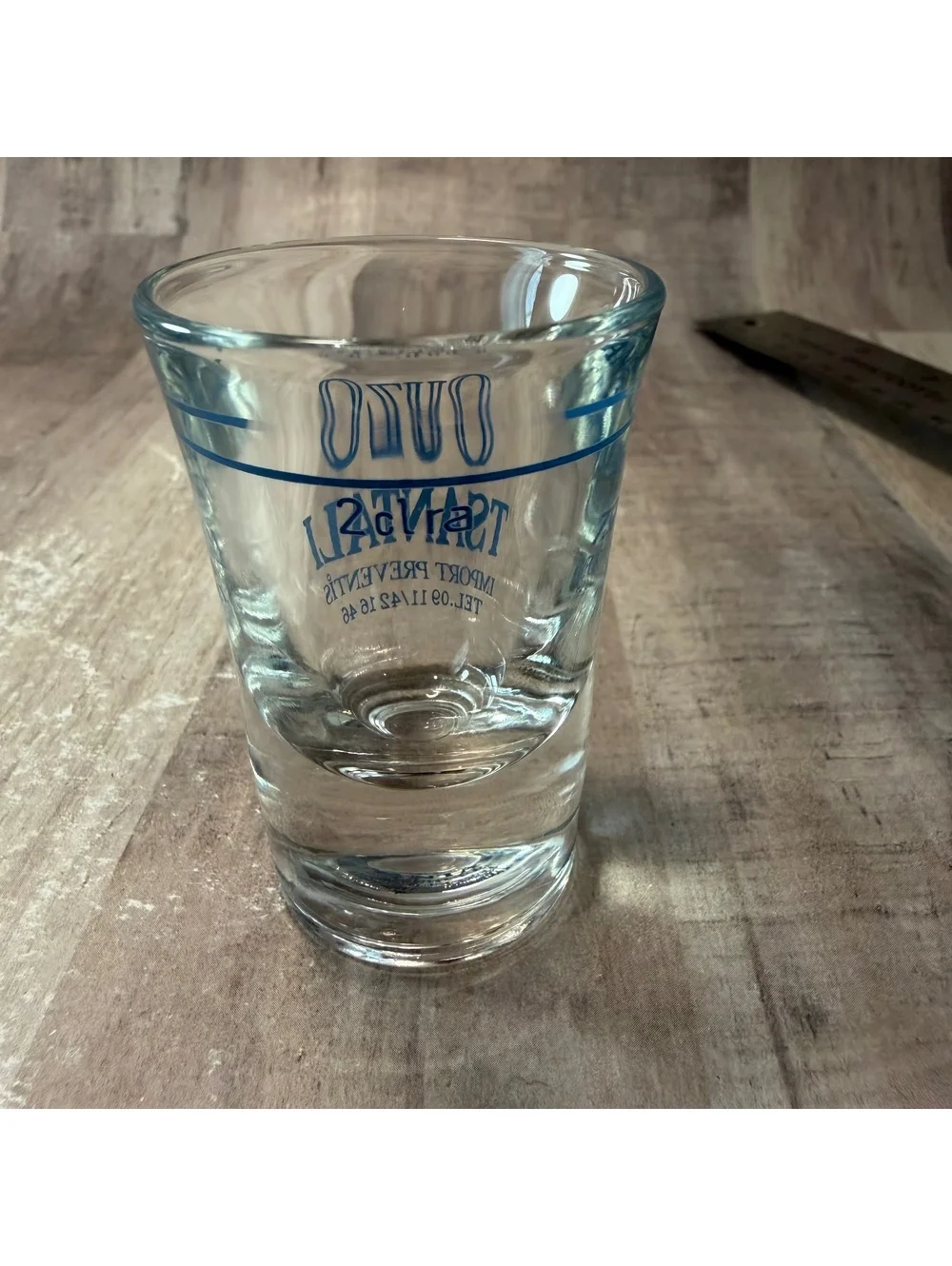 Ouzo Tsantali Shot Glass 2 clra 2.5